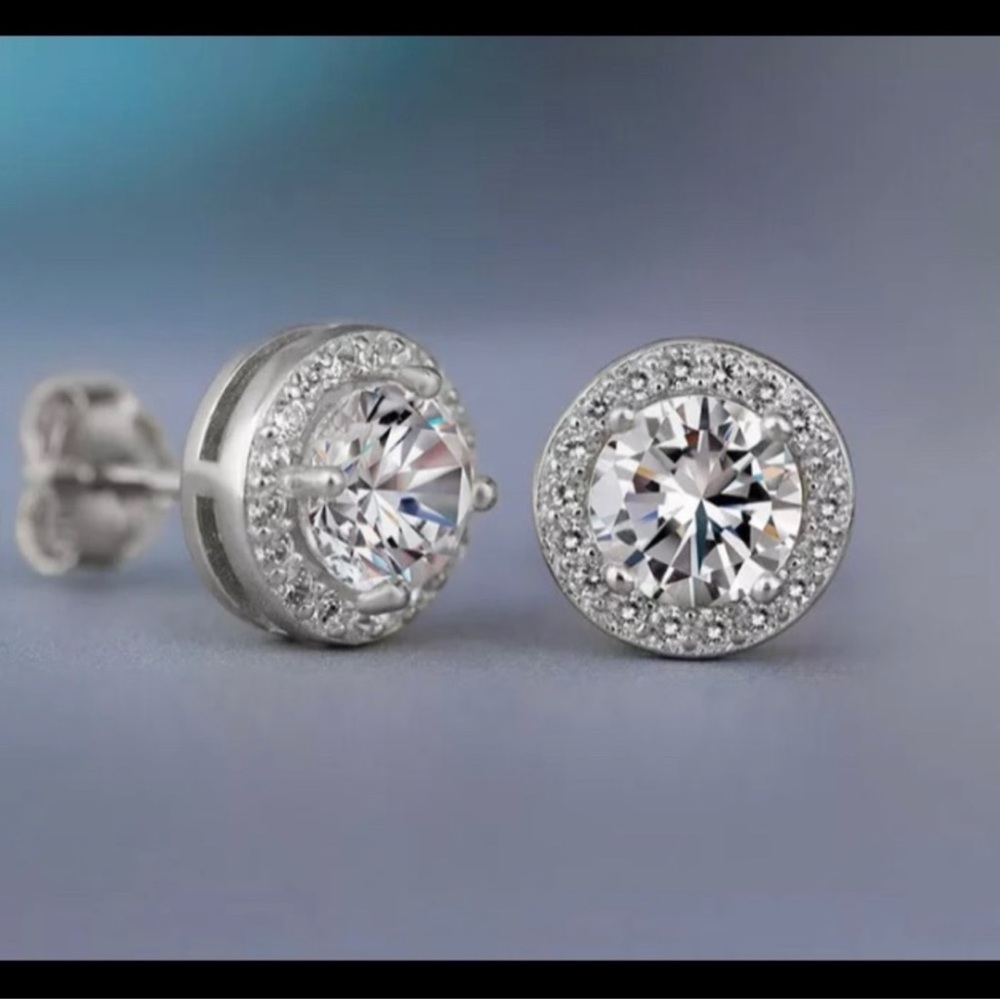 925 Silver Jewelry White Sapphire AAA.